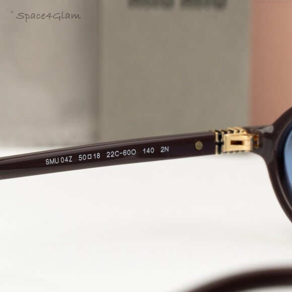 Miu Miu REGARD Women Sunglasses Moka Blue MU04ZS 22C60O NEW AUTHENTIC main image 6